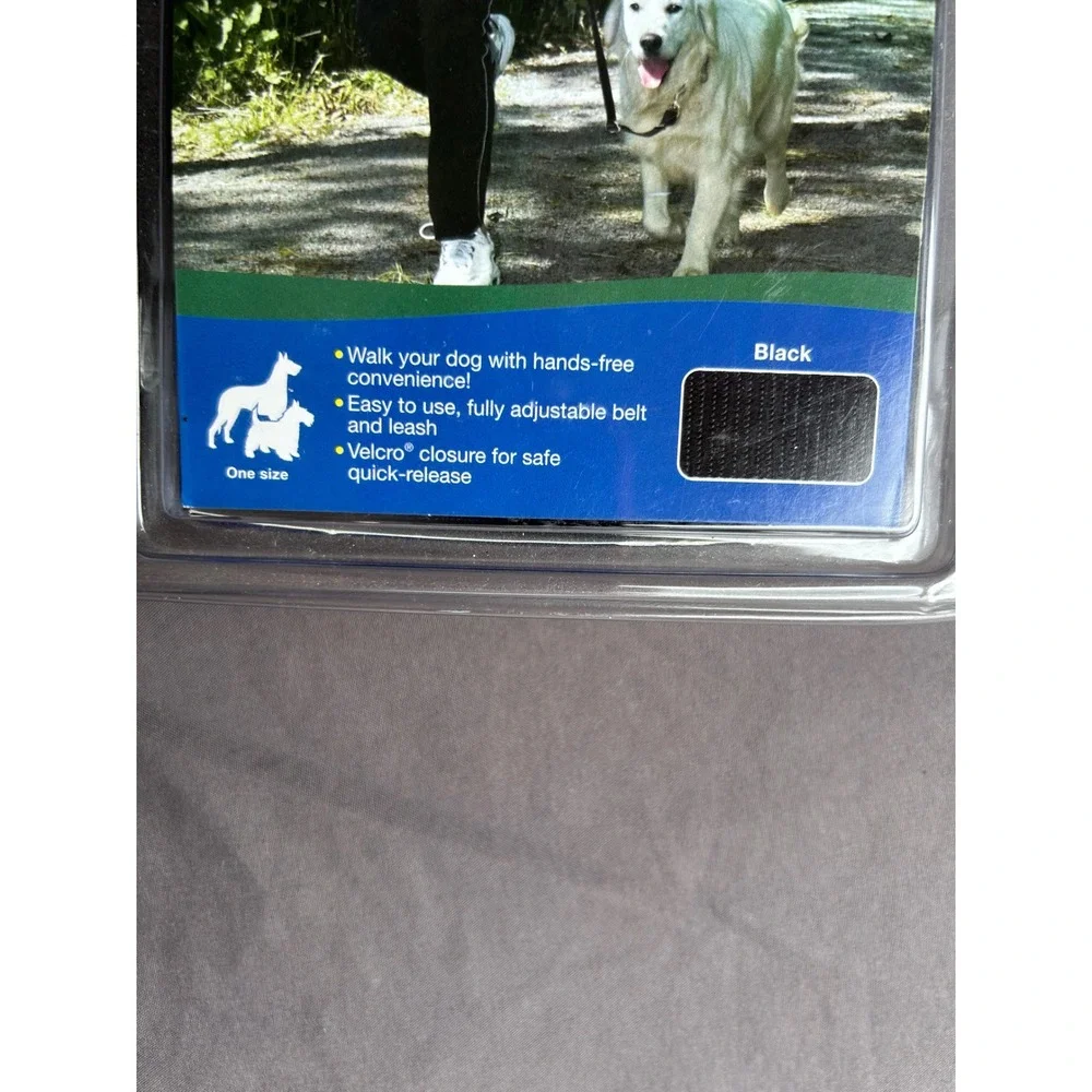 PETSAFE‎ Black Nylon Adjustable One Size Hands Free Dog Leash